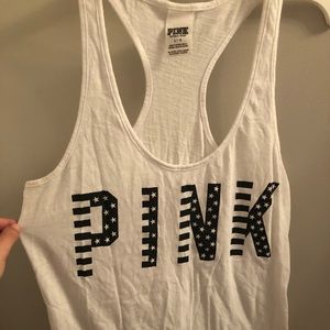 White PINK Tank